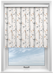 Watercolour Woods, Orange - Roller Blind